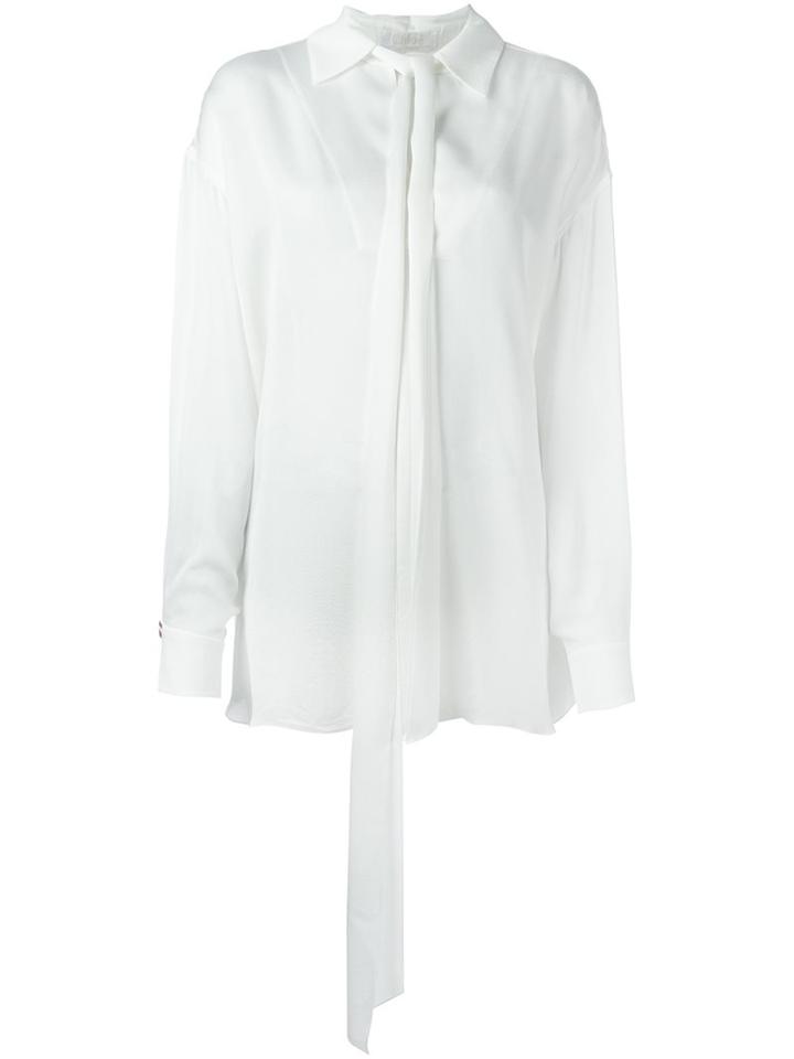 Chloé Tie-neck Blouse, Women's, Size: 38, White, Silk/viscose
