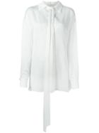 Chloé Tie-neck Blouse, Women's, Size: 38, White, Silk/viscose