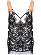 No21 Strappy Lace Blouse - Black