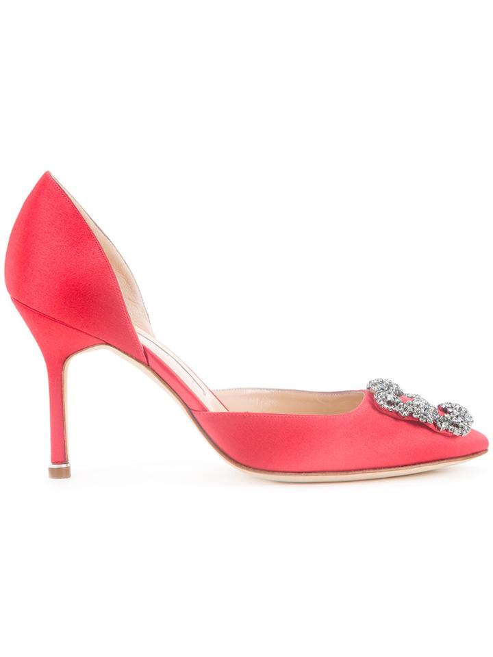 Manolo Blahnik Hangisido Pumps - Red