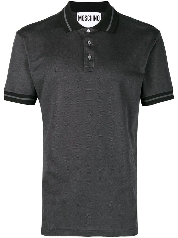 Moschino Logo Polo Shirt - Grey