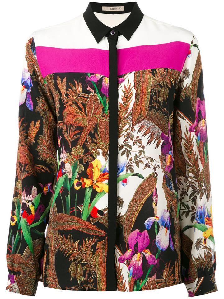 Etro - Botanical Print Shirt - Women - Silk - 42, Women's, Silk