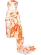 Christian Siriano Floral Strapless Dress