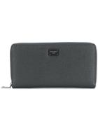 Dolce & Gabbana Logo Zip Wallet - Blue