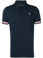 Le Coq Sportif Striped Trim Polo Shirt - Blue