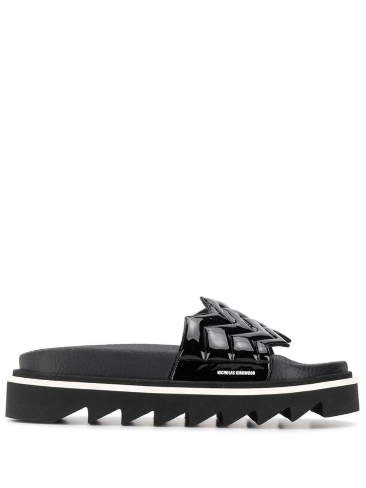 Nicholas Kirkwood Rina Flatform Shoes - Black