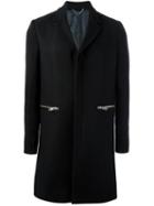 Diesel 'w-lous' Coat, Men's, Size: Medium, Black, Cotton/goat Skin/acrylic/other Fibers