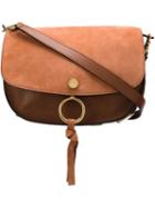 Chloé 'kurtis' Shoulder Bag, Women's, Brown, Suede/leather