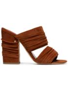 Laurence Dacade Suede Rona 100 Mules - Yellow & Orange