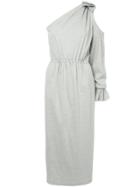 Goen.j One-shoulder Ruched Dress - Grey
