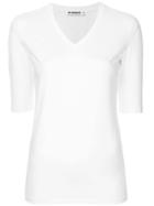 Jil Sander V-neck Top - White