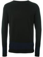 Marni Colour Block Jumper, Men's, Size: 52, Black, Spandex/elastane/wool