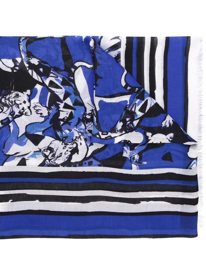 Roberto Cavalli Animal Print Scarf
