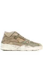 Filling Pieces Distressed Effect Sneakers - Green