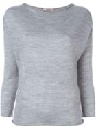 Liska Boat Neck Sweater, Women's, Size: Medium, Grey, Silk/cashmere/merino