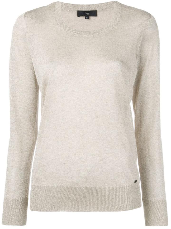 Fay Plain Jumper - Gold