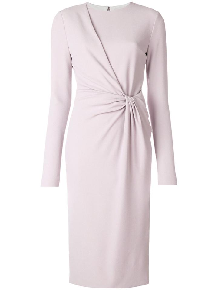 Tom Ford Knot Detail Midi Dress - Pink & Purple