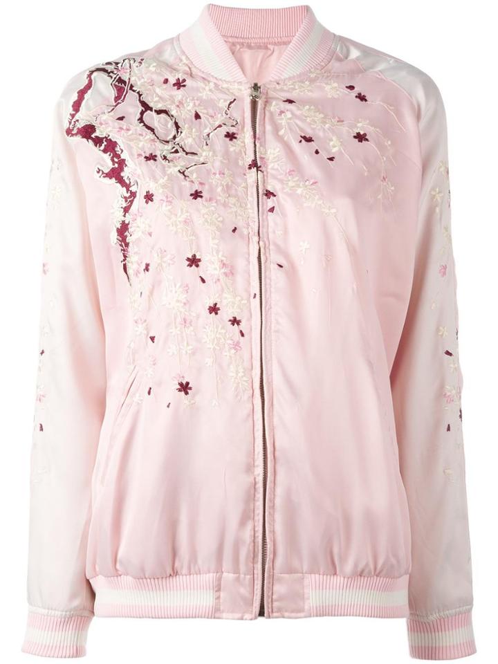 P.a.r.o.s.h. Nyppo Reversible Bomber Jacket - Pink & Purple