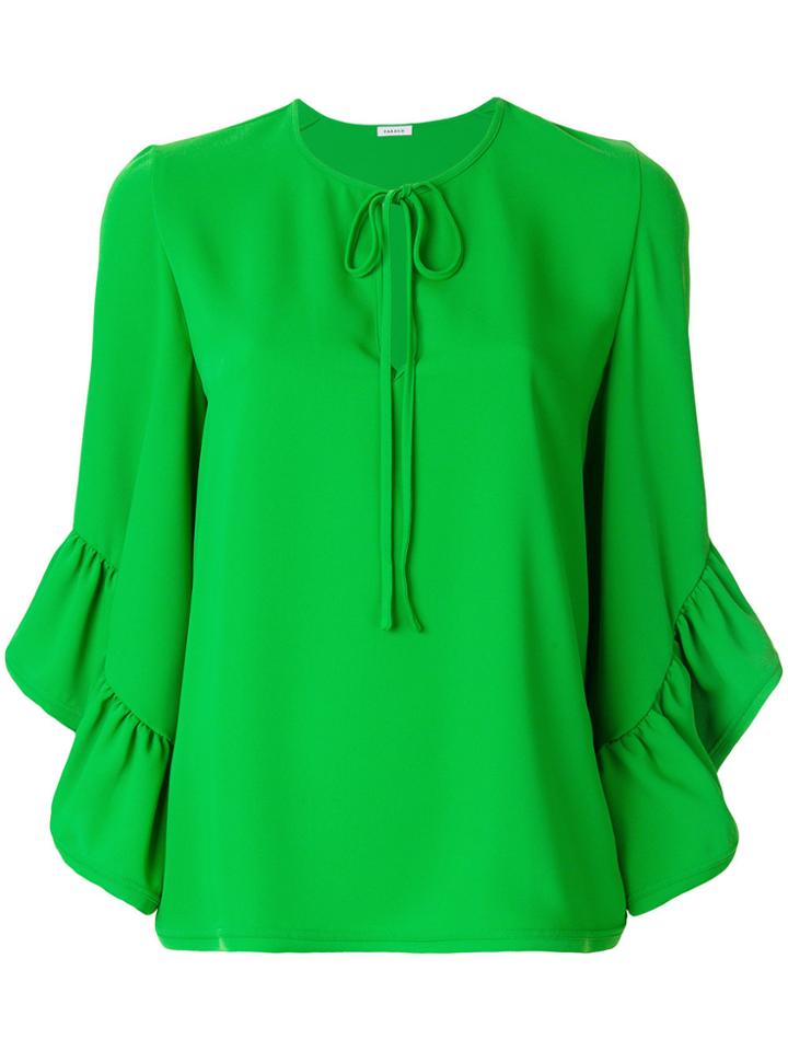 P.a.r.o.s.h. Flared Sleeve Blouse - Green