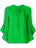 P.a.r.o.s.h. Flared Sleeve Blouse - Green