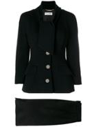 Dolce & Gabbana Vintage Pussy Bow Skirt Suit - Black