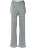 Mara Mac Wide Leg Track Trousers - Grey