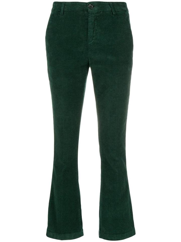 Department 5 Cropped Corduroy Trousers - Green