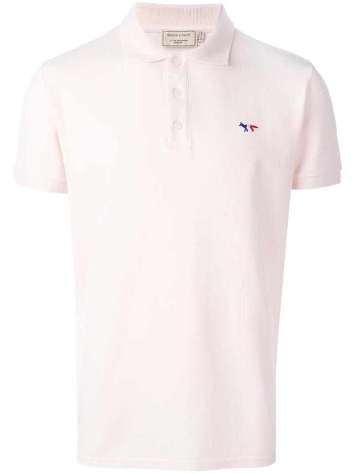 Maison Kitsuné Classic Polo Shirt, Men's, Size: Small, Pink/purple, Cotton