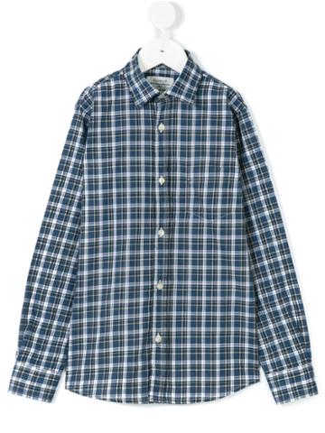 Hartford Kids - Checked Shirt - Kids - Cotton - 8 Yrs, Boy's, Blue