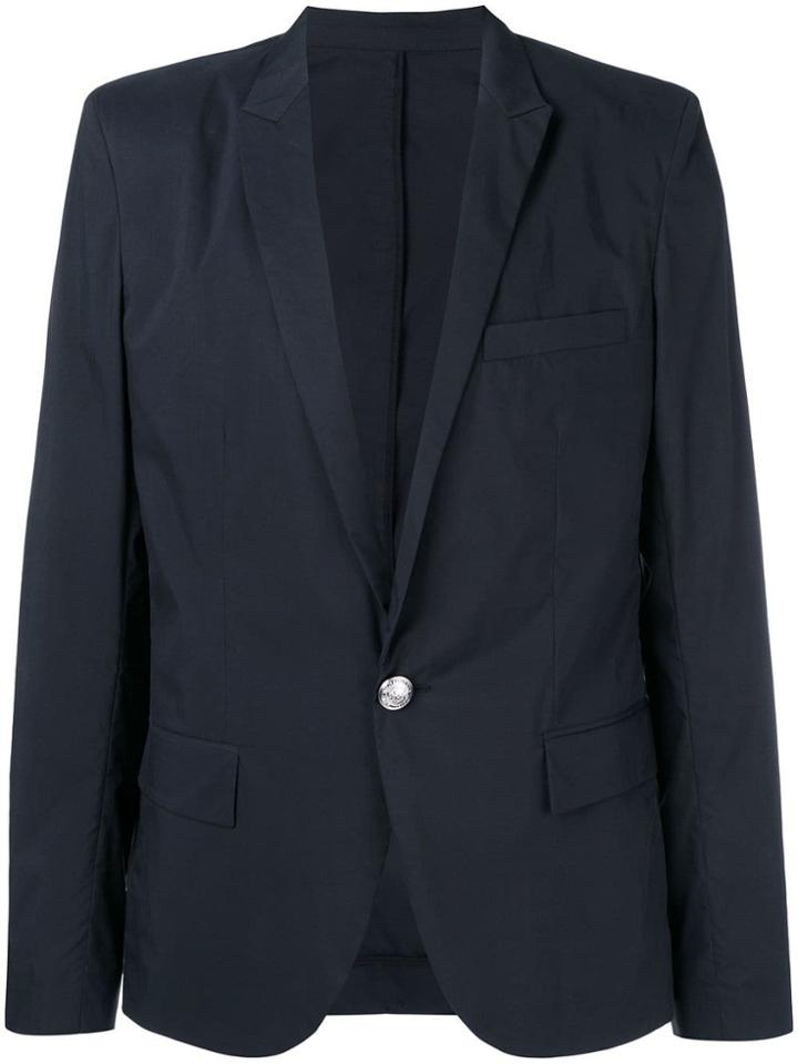 Balmain Long Sleeved Blazer - Blue