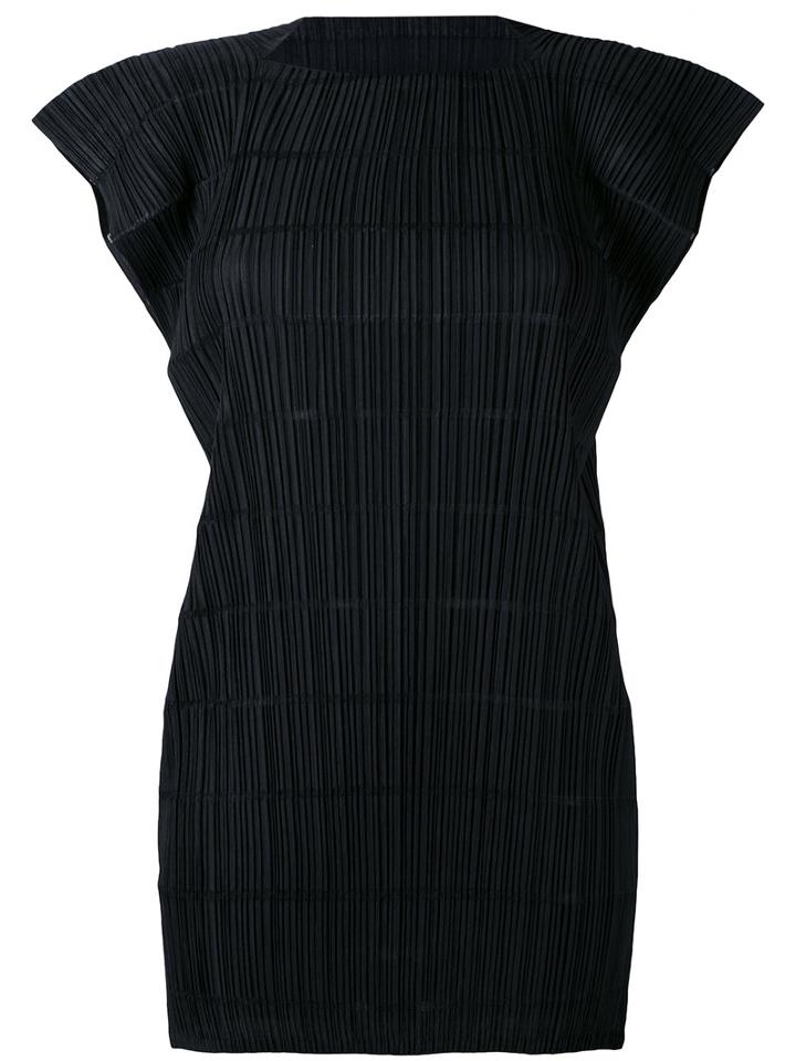 Pleats Please By Issey Miyake - Pleated Top - Women - Polyester - 1, Black, Polyester