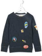 Bellerose Kids Patch Print Sweatshirt, Boy's, Size: 8 Yrs, Blue
