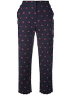 Chinti And Parker - Ladybird Cropped Trousers - Women - Cotton/spandex/elastane - 10, Blue, Cotton/spandex/elastane