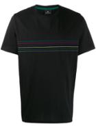 Ps Paul Smith Horizontal Lined T-shirt - Black