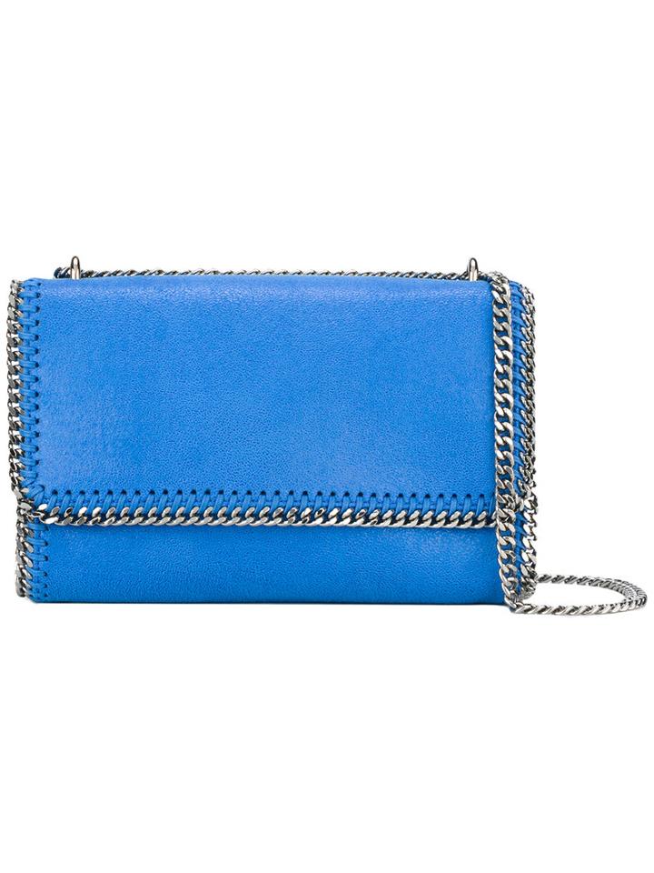 Stella Mccartney Falabella Shoulder Bag, Women's, Blue, Polyester/artificial Leather