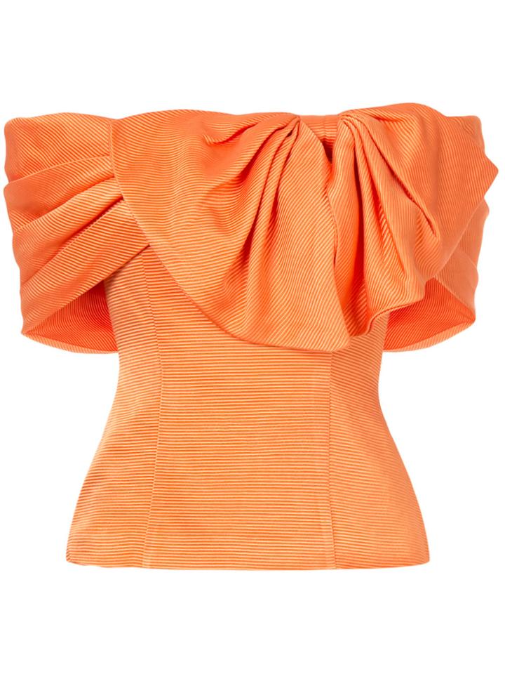 Bambah Side Bow Top - Yellow & Orange