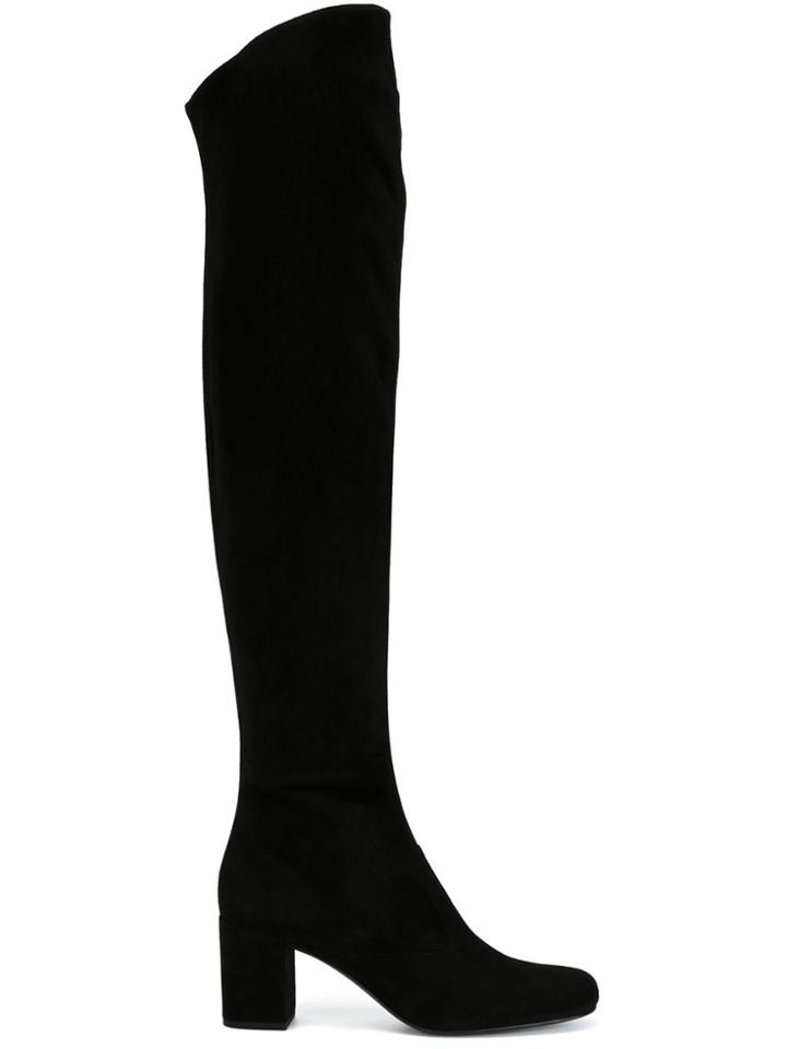 Saint Laurent Thigh High Boots - Black