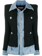 Balmain Two-layer Buttoned Blazer - Black