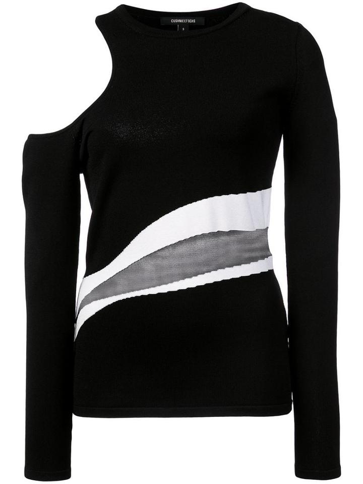 Cushnie Cut-out Shoulder Top - Black
