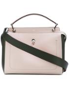 Fendi Color Block Dotcom Tote - Neutrals