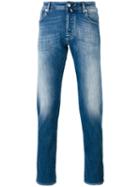 Jacob Cohen Faded Straight-leg Jeans, Men's, Size: 31, Blue, Cotton/polyester/spandex/elastane