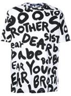 Junya Watanabe Comme Des Garçons Man Printed Graffiti T-shirt - White
