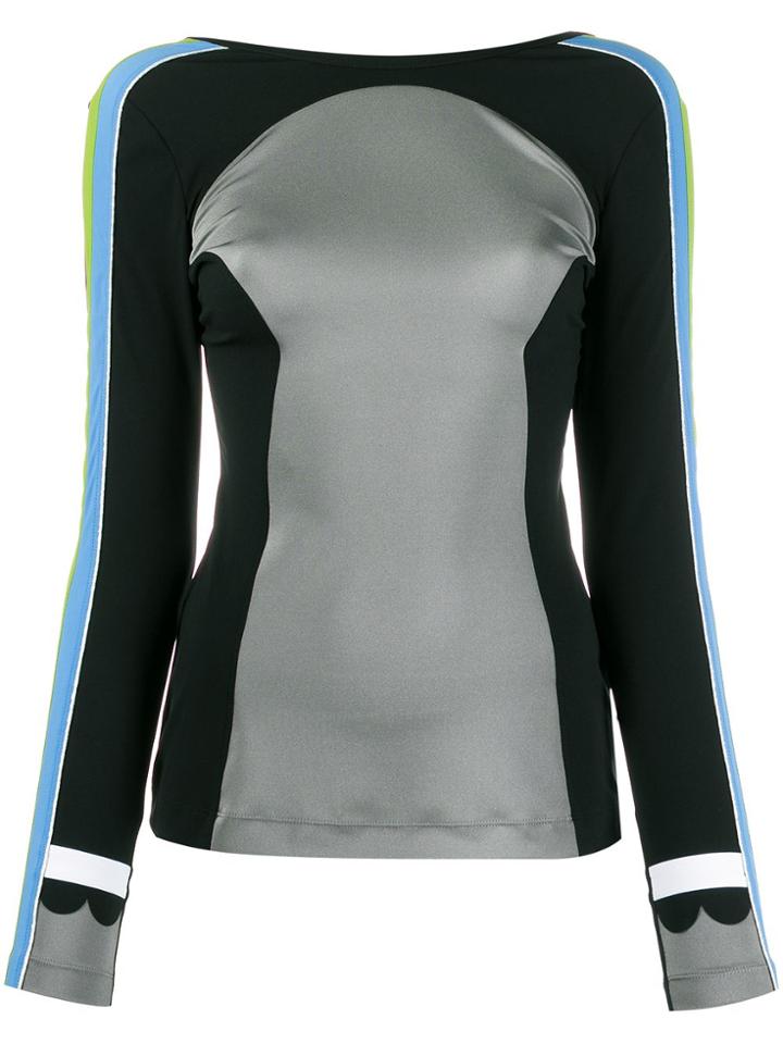 No Ka' Oi Contrast Compression Top - Black