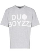 Duo Logo Printed T-shirt - Grey