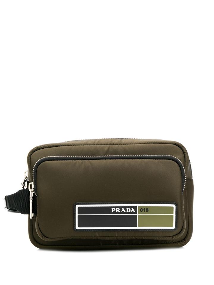 Prada Technical Fabric Pouch - Green