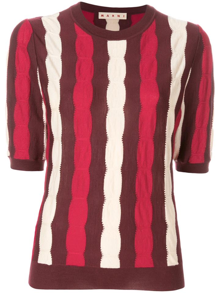 Marni Cable Knit Top - Red