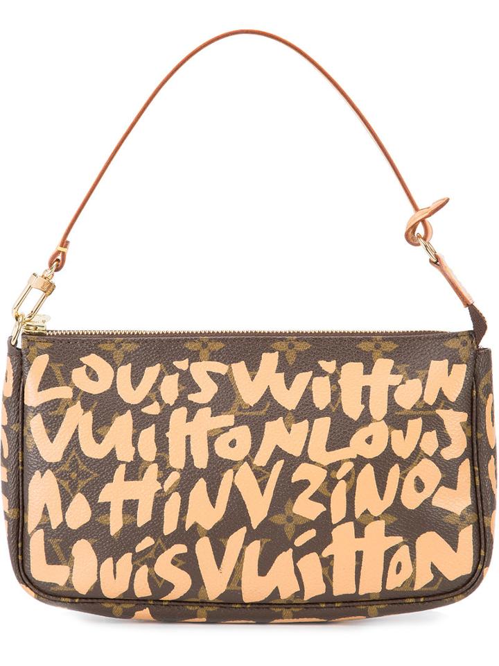 Louis Vuitton Vintage Logo Print Shoulder Bag, Women's, Brown