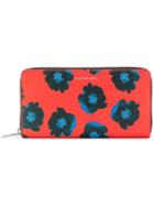 Ps By Paul Smith Floral Zip Wallet - Red