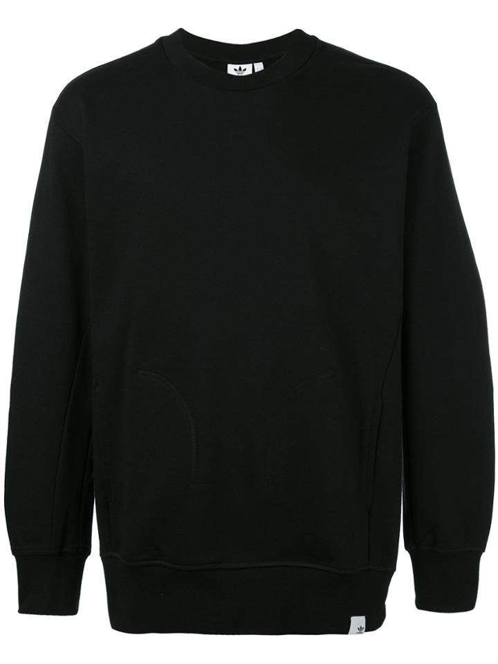 Adidas Round Neck Sweatshirt - Black