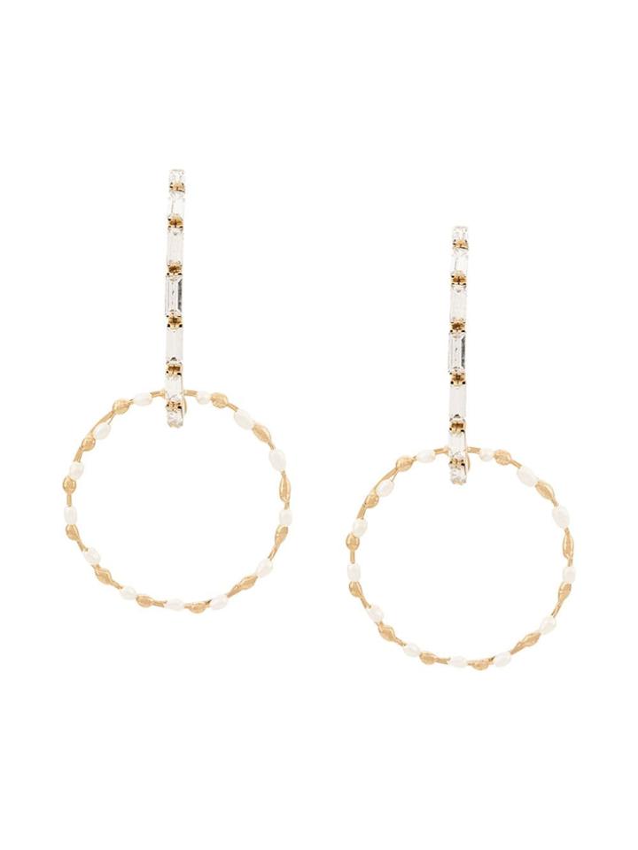 Rosantica Circle Hoop Earrings - Gold
